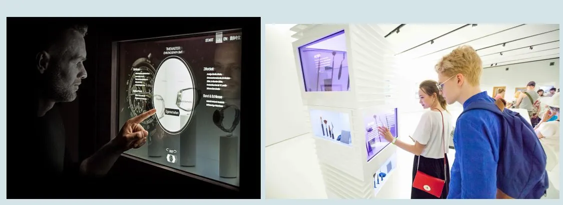 21.5 32 55 86 Inch Indoor 3D Holographic Display Cabinet Interactive Transparent Cabinet LCD Transparent Holobox