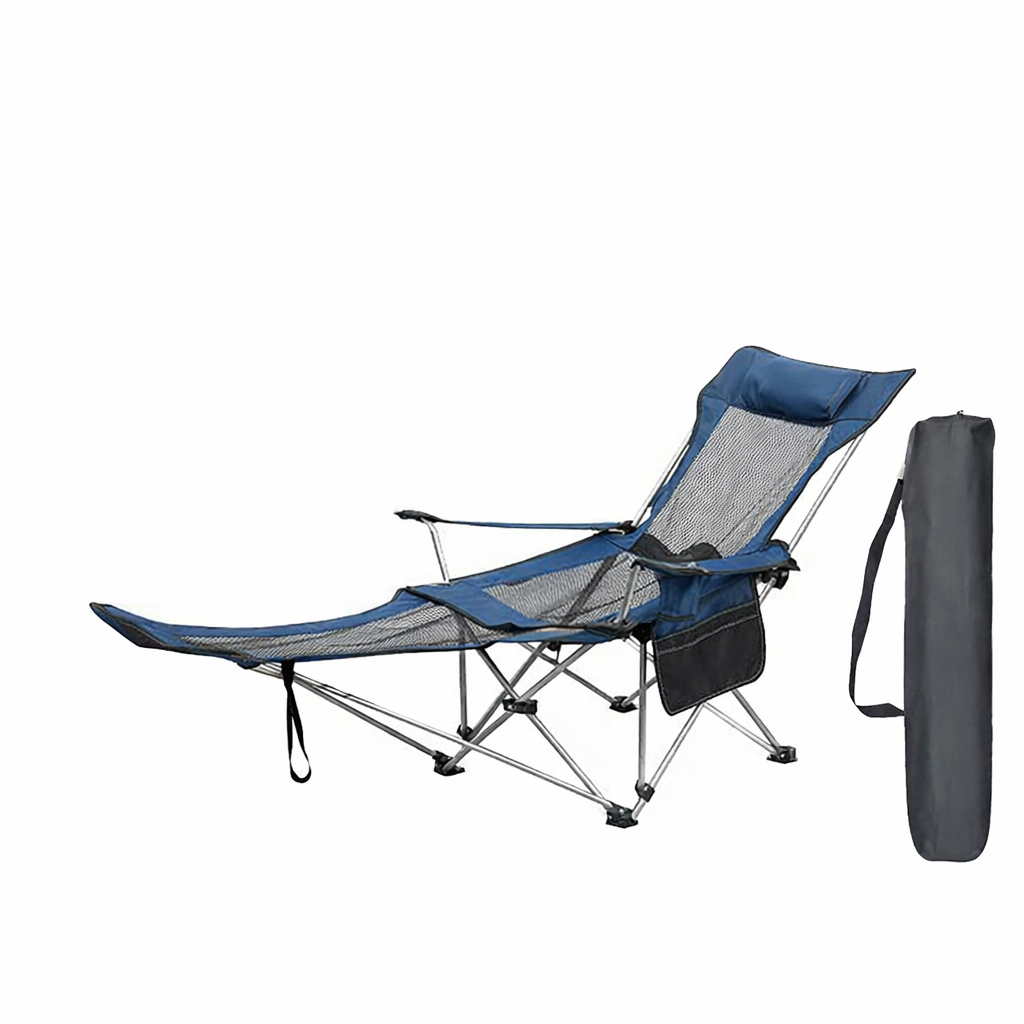 Modern Design Outdoor Folding Lounge Chair Portable Metal Beach Chair Seat for Camping Park School Use