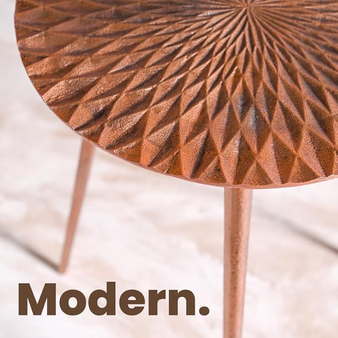 Wholesale Supply Custom Shape Aluminium Side Table Elegant Coffee Table for Sofa Side Bedroom or Entryway for Sale