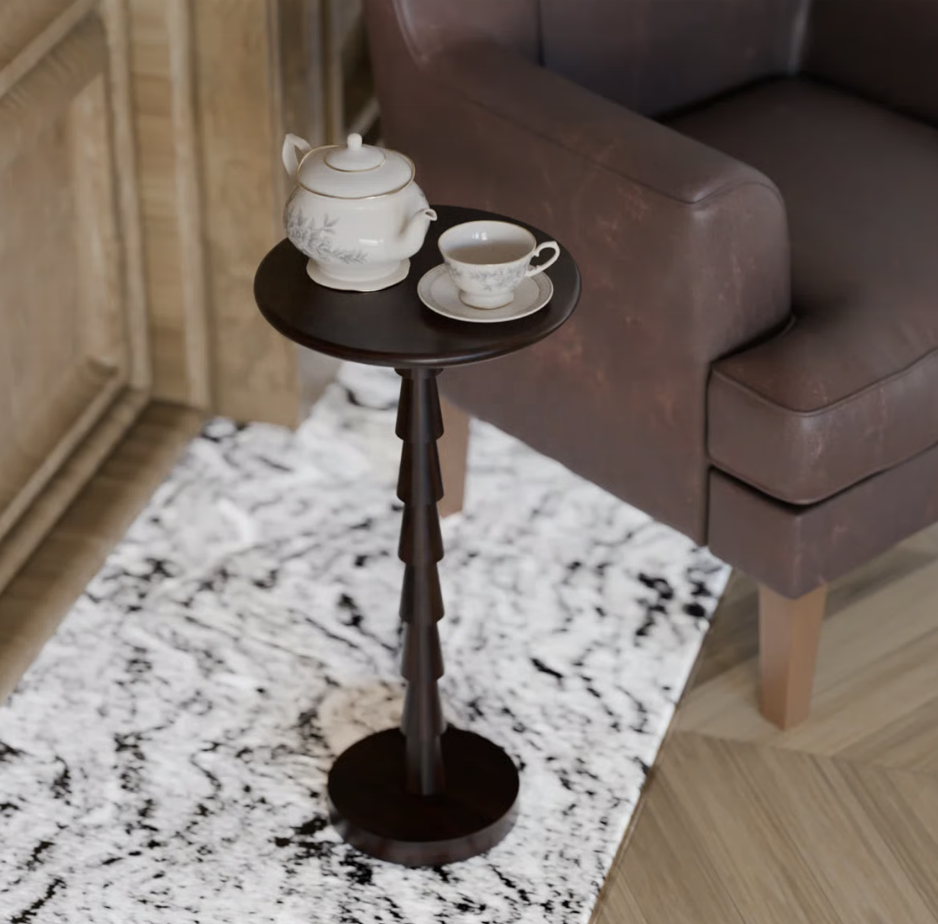 High Quality Modern Minimalist Wooden Side Table Solid Wood Coffee Table End Table for Living Room and Bedroom