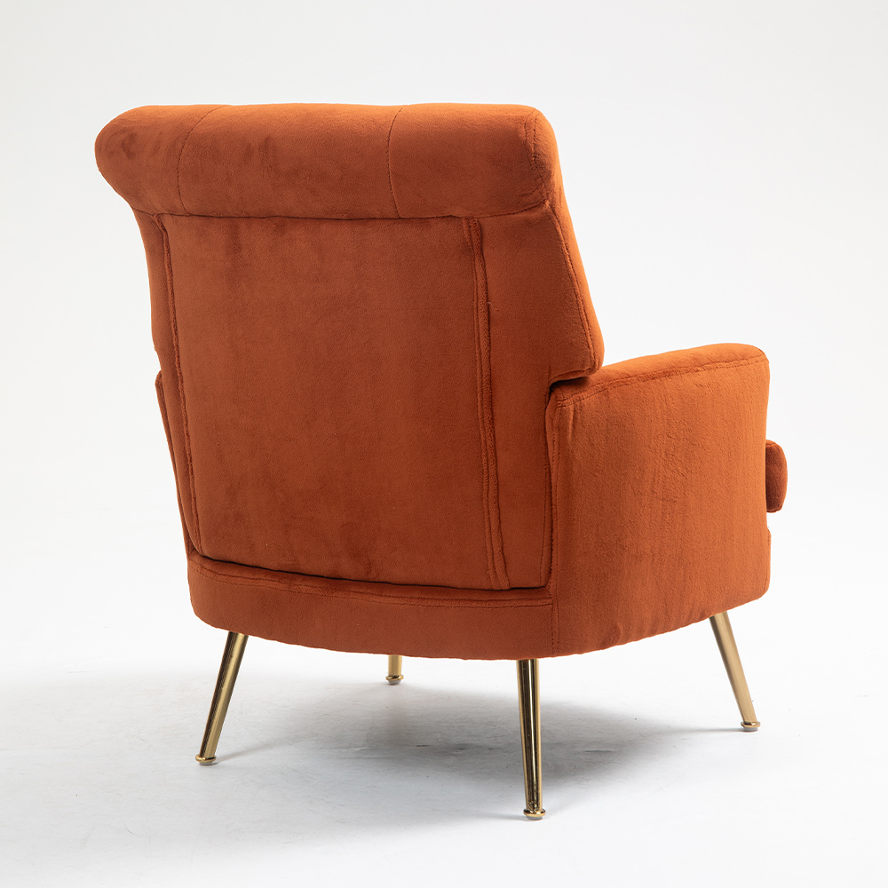 Hot Sale Modern Velvet Fabric Leisure Lounge Chair for Home Office Home Hotel Villa Apartment &amp; Bedroom-Super Comfortable