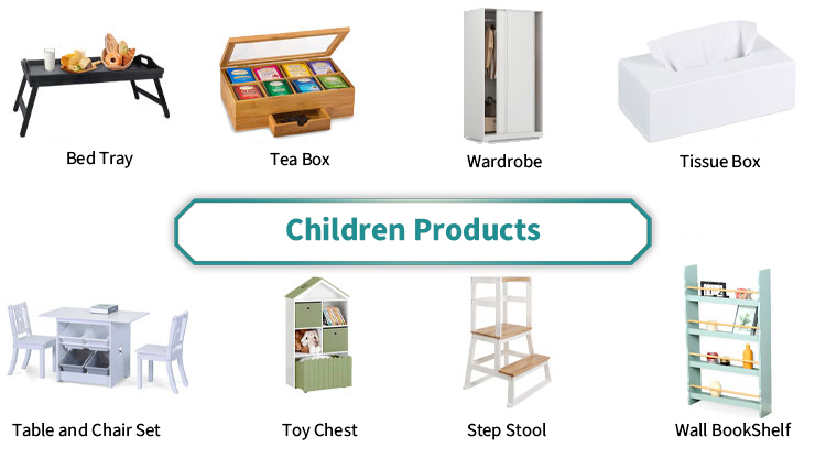 Children Study Desks and Toy Storage Boxes