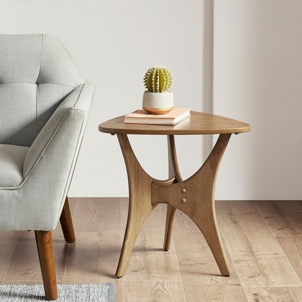 Stylish wooden side tables made from premium oak or teak wood with long lasting polish and strong handmade base
