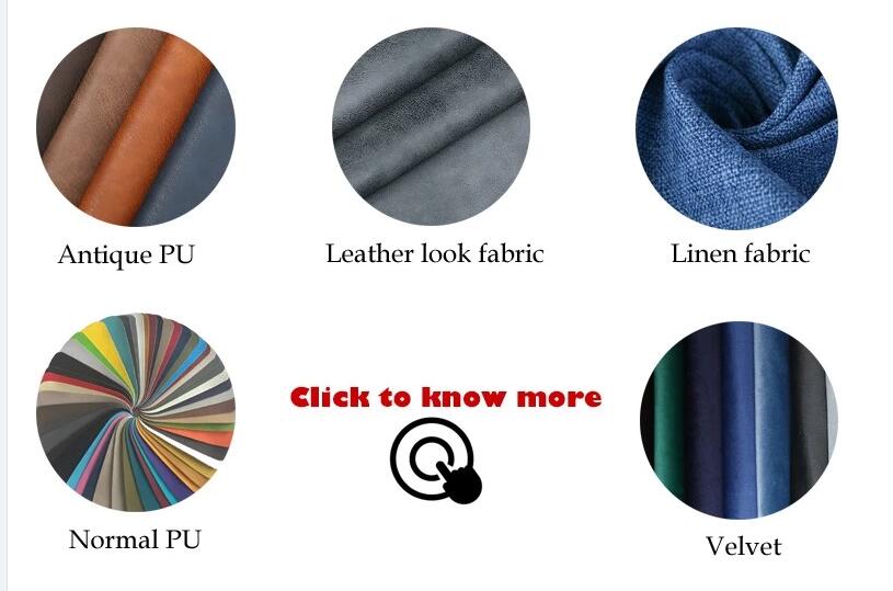 Leather and Fabric Material Swatches