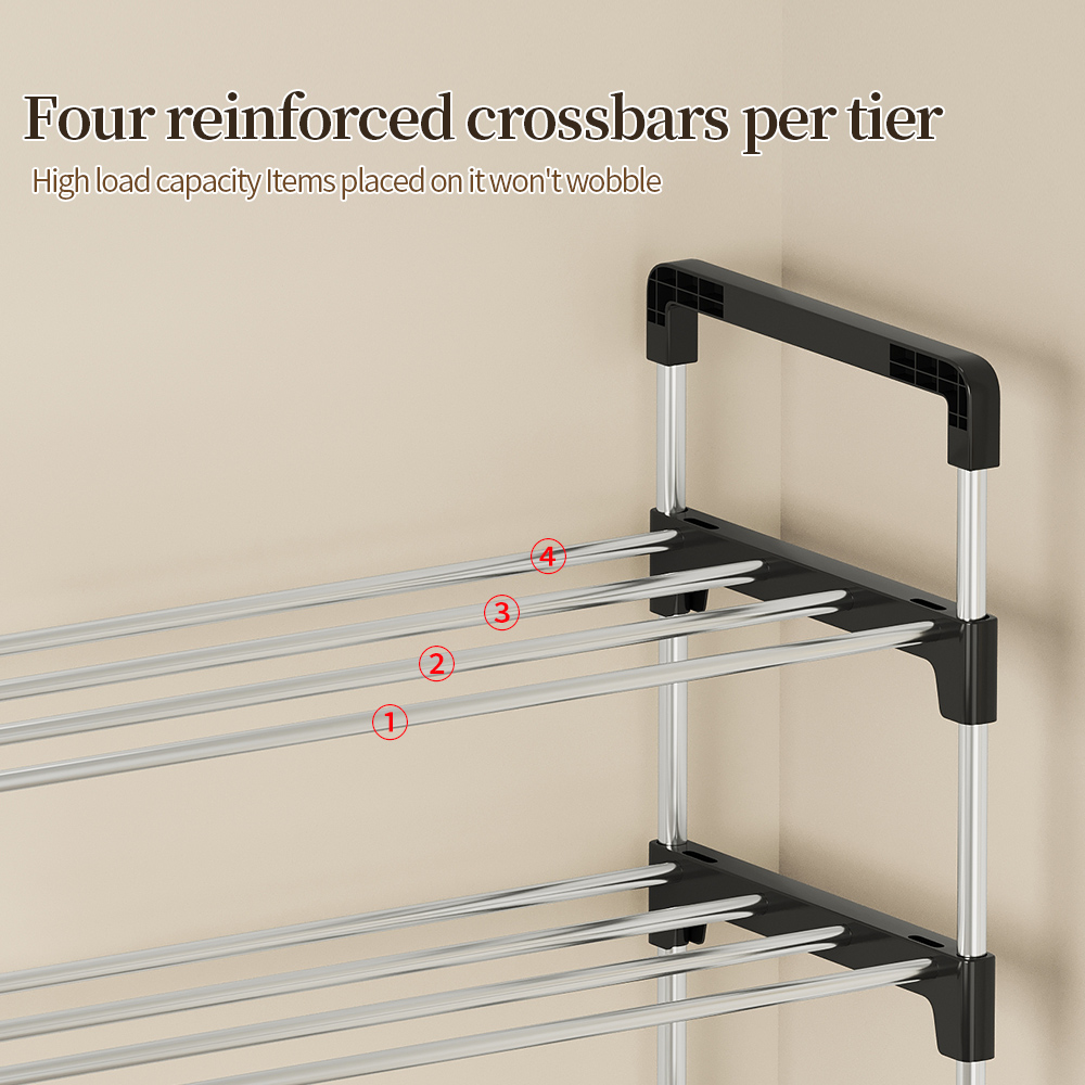 7-Layer Dustproof Shoe Storage Cabinets Detachable Moisture-proof and Rust-proof Shoe Rack Stand for Bedroom,Living Room