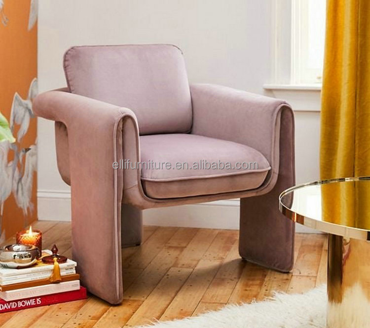 Velvet Accent Chair view 5