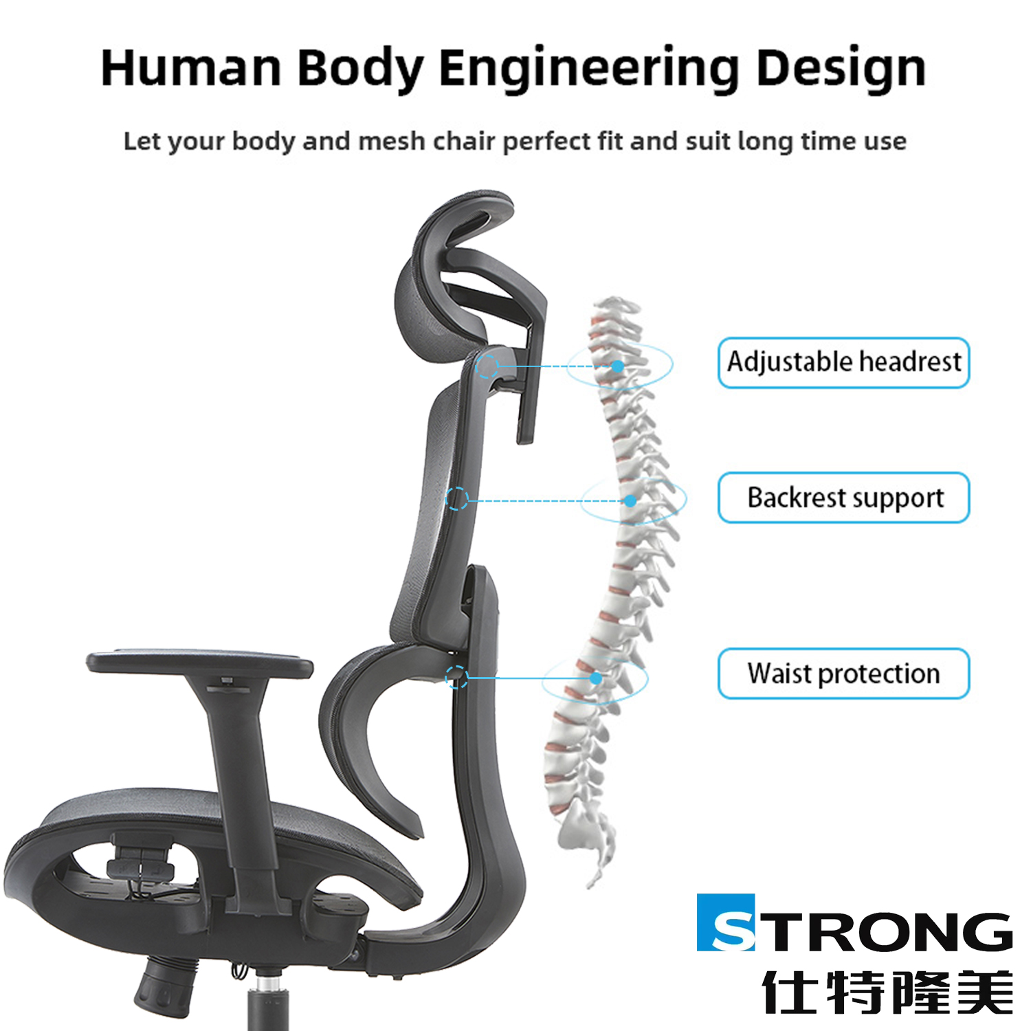 Wholesale Comfortable Design Swivel Office Chair Cheap Executive Moving Modern Rocking Manager Mesh Ergonomic Office Chair