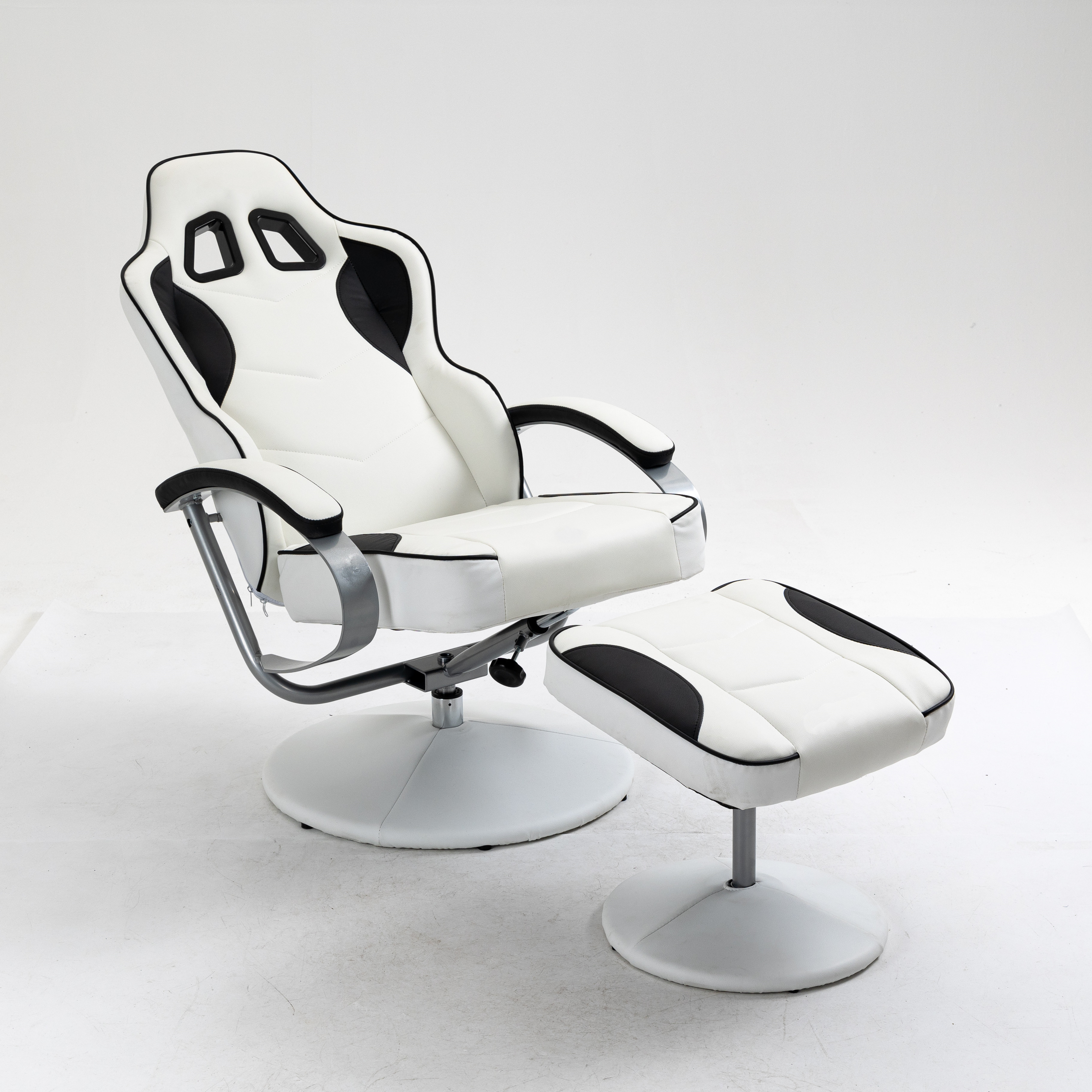 Wholesale Gaming Racing Lounge Recliner Chairs With Footstool Racing Style Pu Leather Leisure Chair Set