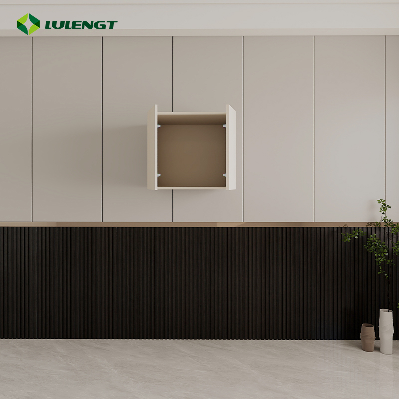Space-Saving Modular Closet Modern Double Doors Top Cabinet Storage Overhead Unit for Bedroom