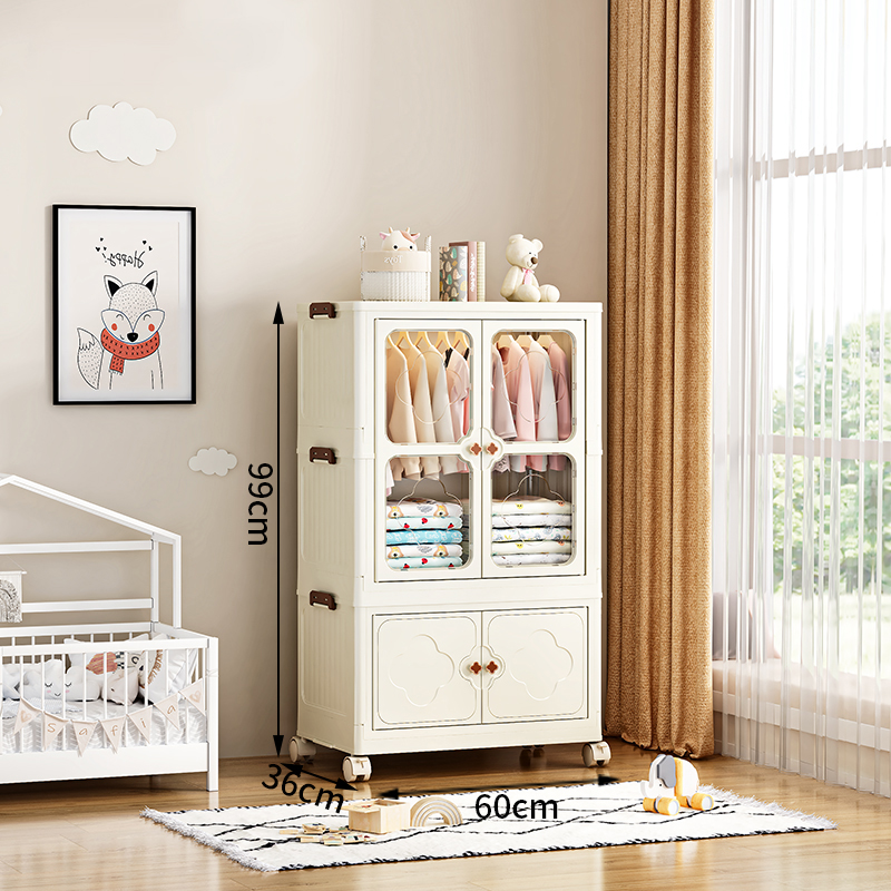 8089-1 Factory Price Wardrobe Standing Design Portable Closet Foldable Plastic Wardrobes for Storage