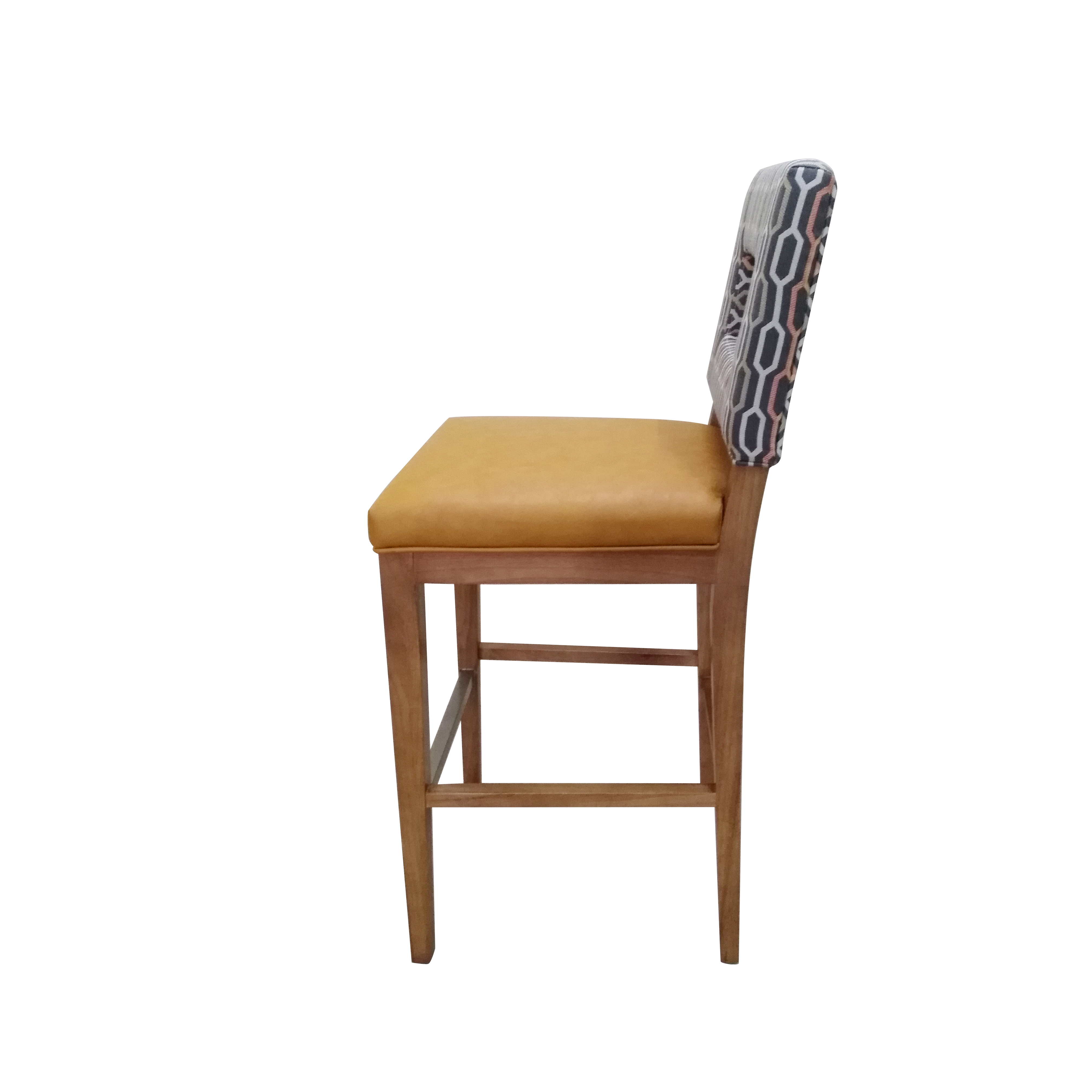 Modern Vintage Commercial Grade Restaurant Counter Height Chair Indoor Kitchen Furniture Hotel Leather Seat Bar Stool for Pub