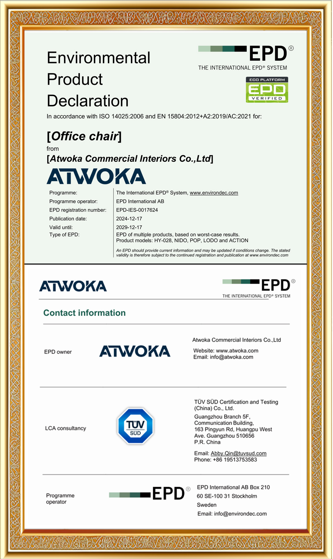 ATWOKA High Back Ergonomic Manager Chair with Sliding Seat - Modern Upholstered H-Frame Executive Seating for Conference Room
