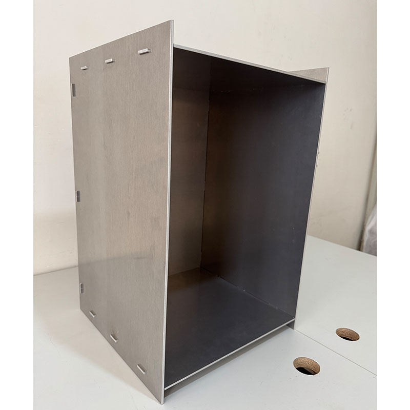 Handmade Aluminum Rivet Box Table Contemporary Sheet Metal Art Furniture