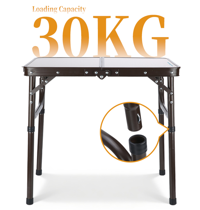 Portable Camping Side Table Ultralight Aluminum Folding Beach Table with Carry Bag for Outdoor Cooking Picnic Camp Boat Travel