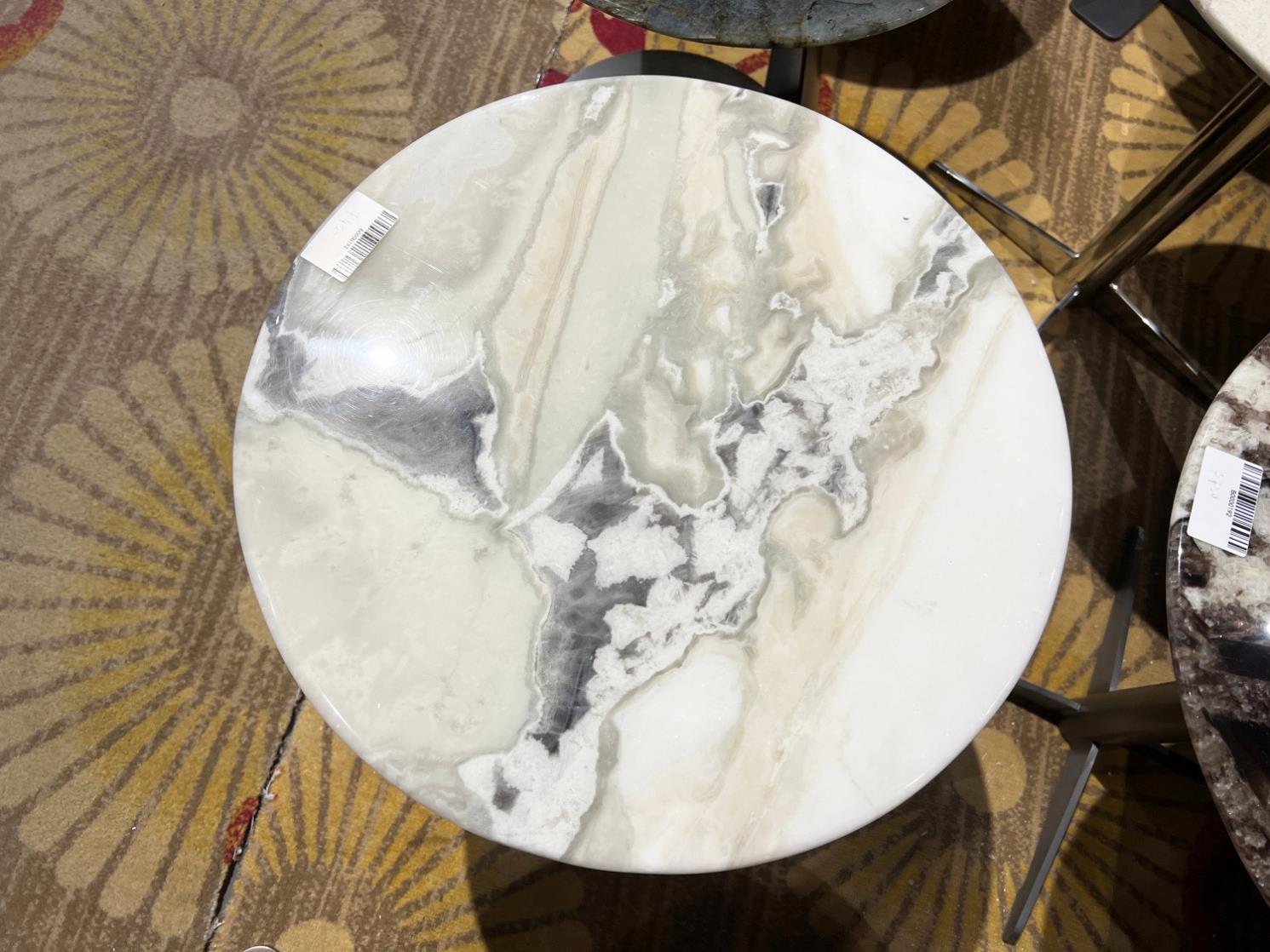 White Marble Side Table for Modern Office and Meeting Table, Coffee Table, Small Side Table