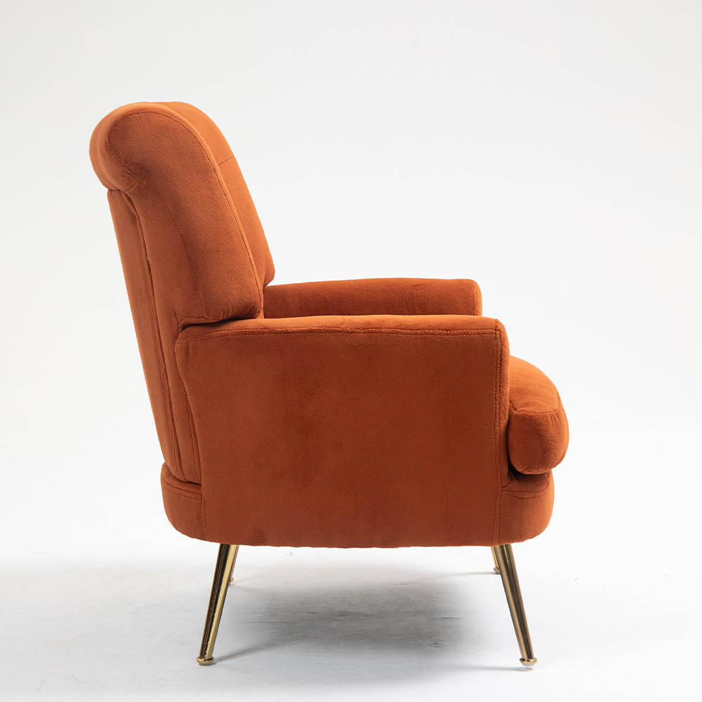 Hot Sale Modern Velvet Fabric Leisure Lounge Chair for Home Office Home Hotel Villa Apartment &amp; Bedroom-Super Comfortable