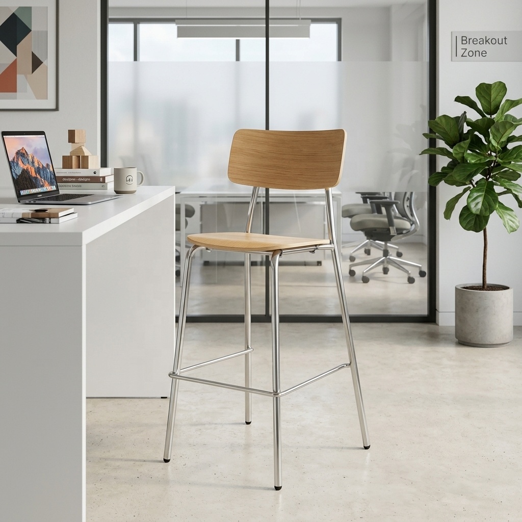 2026 New Design Contemporary Strong &amp; Durable Stainless Steel Commercial Restaurant Dining Bar Chair Stool