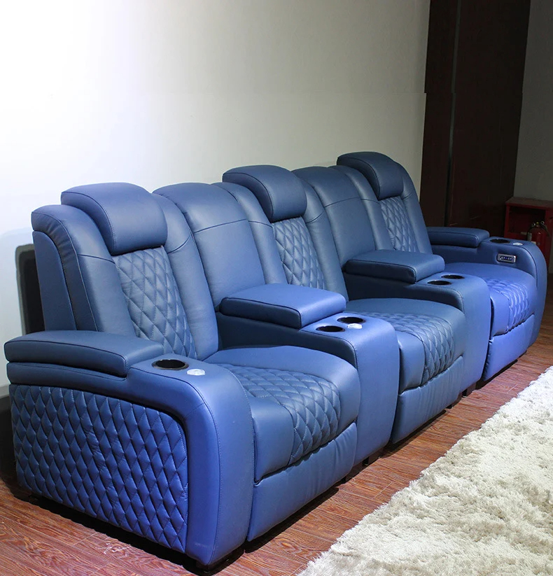 Home theater Sofa leather detail