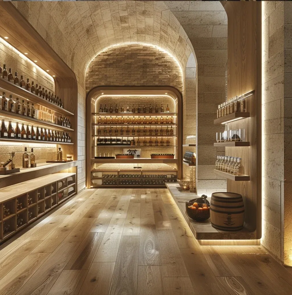 Modern Living Room Wine Cabinet Display Luxury