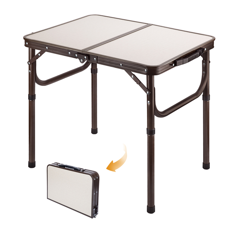 Portable Camping Side Table Ultralight Aluminum Folding Beach Table with Carry Bag for Outdoor Cooking Picnic Camp Boat Travel