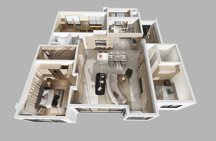 Living room custom units