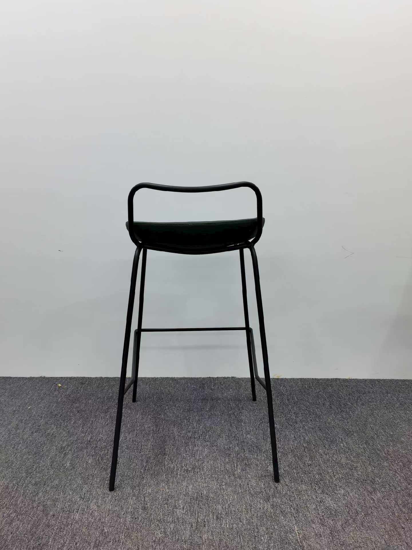 Modern Upholstered Bar Stool with Metal Frame Kitchen Island Counter Height Chair for Home Bar Cafe Restaurant