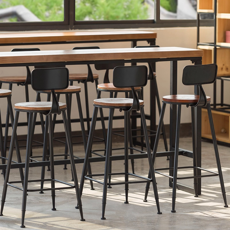 Hot Sale Custom Modern Metal &amp; PU Leather Bar Stool High Chair-Eco-Friendly for Commercial Restaurants Outdoor Dining &amp; Home Bar