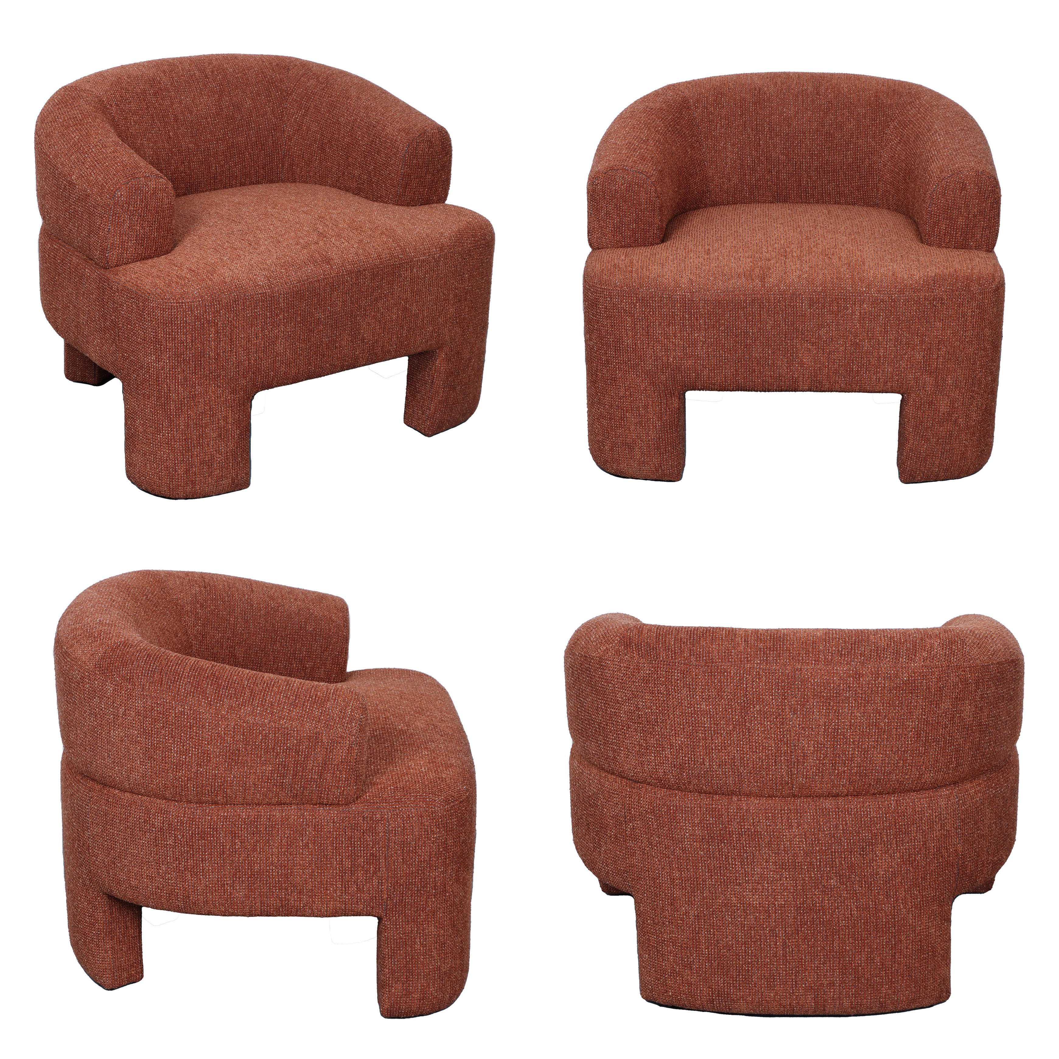 CARLFORD Metal Leg Chair Fabric Chair, Fabric Living Room Armchairs, Fabric Bedroom Chair Leisure Chair Wholesale Accent Chair
