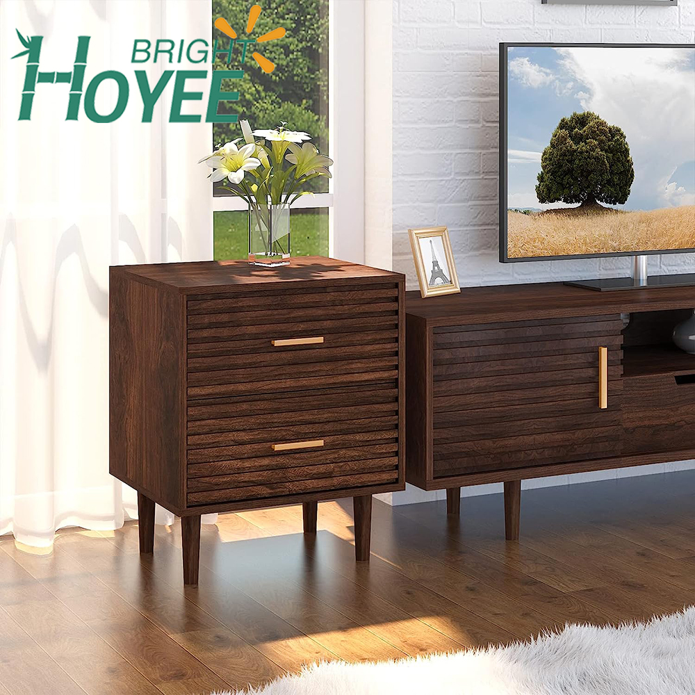 Mid Century Modern Side Table with Storage Bed Side Table for Bedroom