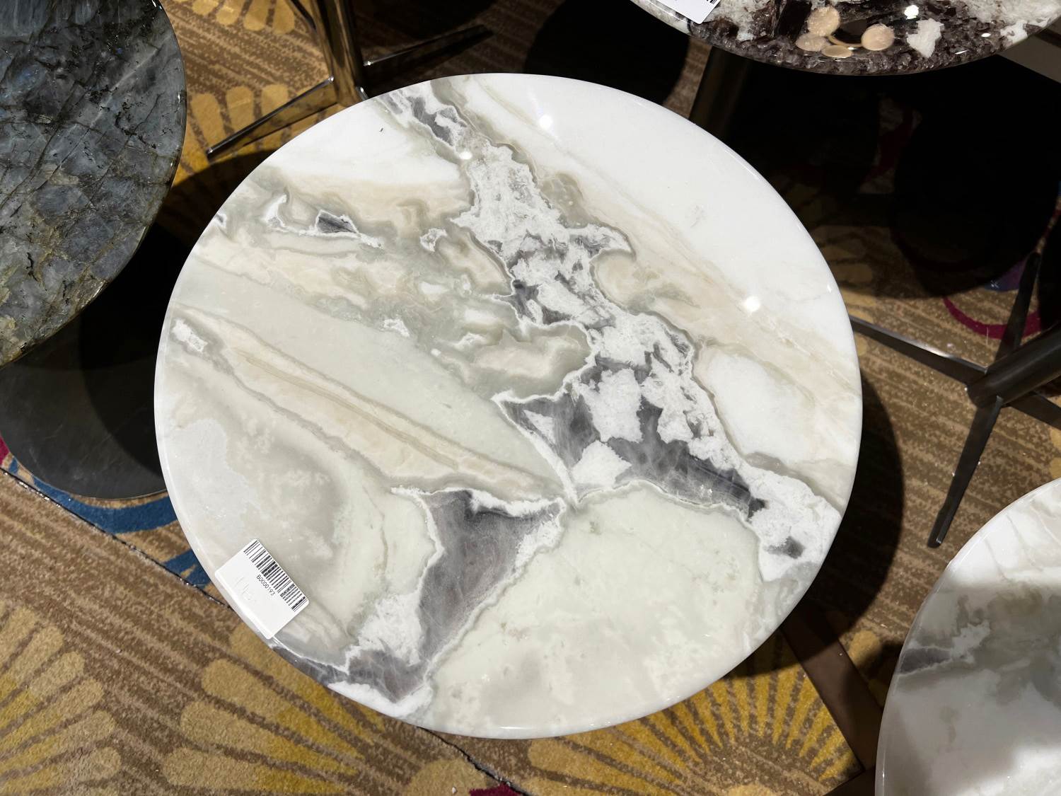 White Marble Side Table for Modern Office and Meeting Table, Coffee Table, Small Side Table
