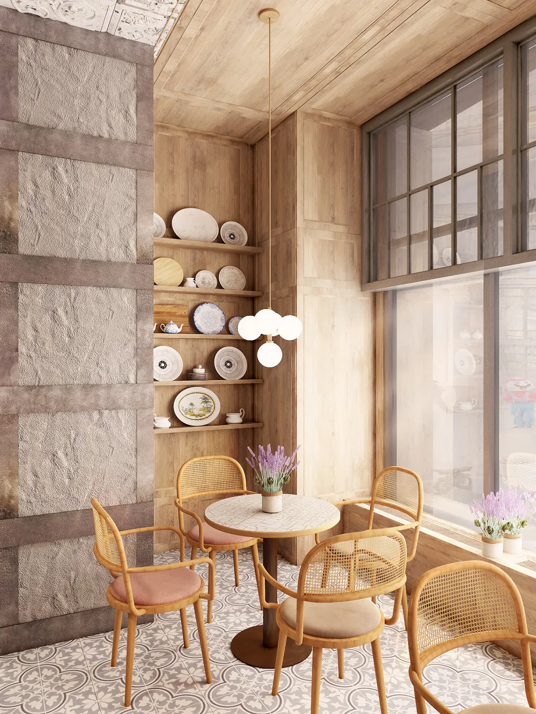 Cafe Shop Display Cabinet