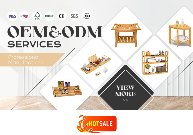 Modern Durable Eco-Friendly 35 Inch Living Room Furniture Indoor Outdoor Bamboo Entryway Shoe Rack Bench