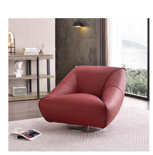 Luxury Modern Black Lounge Accent Chair with Panel Design 360 Degree Rotation Rocking Fabric Home Furniture for Living Room