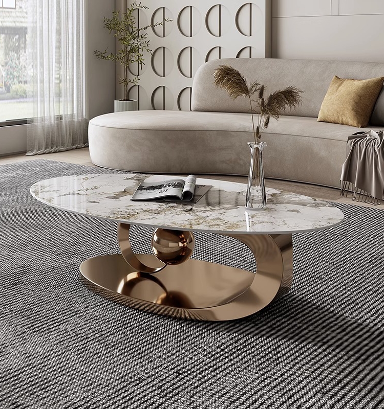 Movable Center Small Retro Metal Simple Nordic Portable Luxury Modern Coffee Tables for Living Room Bed Side Table Bedroom