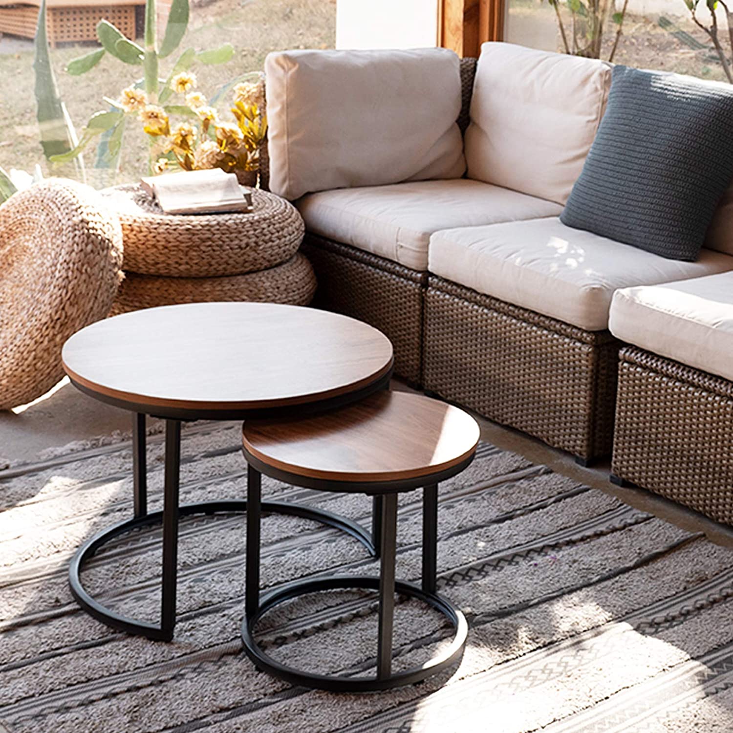 Multi-functional Side Tables Modern Design Side Table Metal Frame High-quality for Living Room
