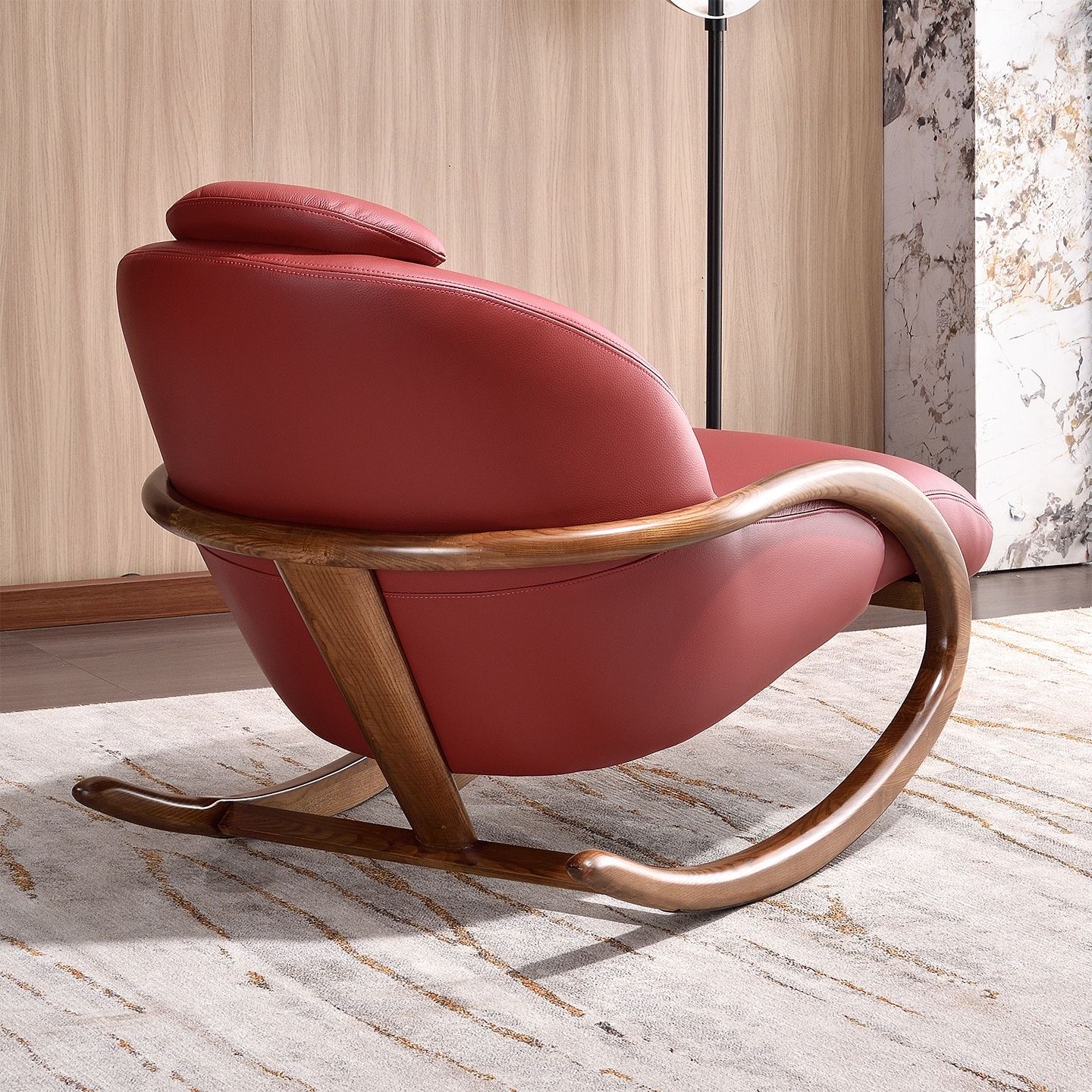Multi-Color Rocking Recliner Chair for Living Room - Comfortable &amp; Stylish Reclining Lounge Chair with Adjustable Backrest
