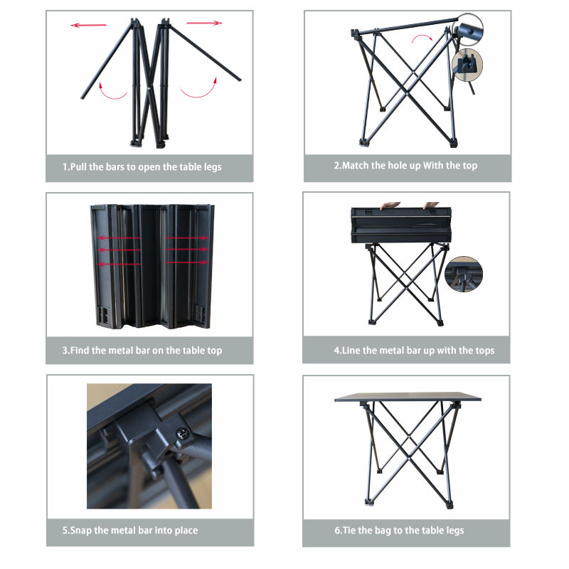 Small Camping Side Table That Fold up Lightweight,Tent Table Folding Camp Table