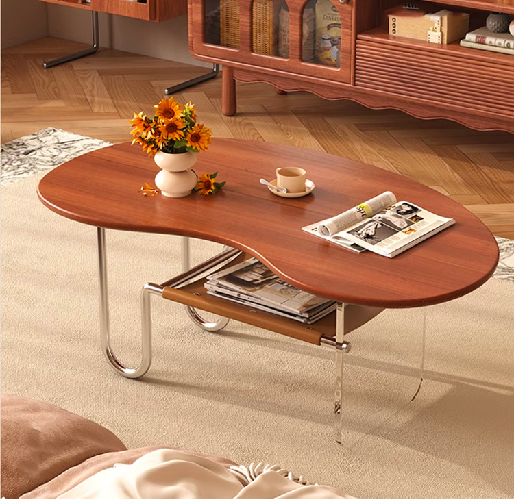wooden coffee table detail 1