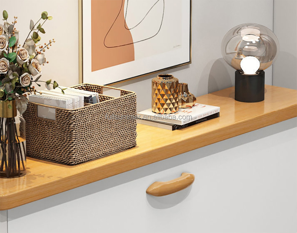 FULLSUMMER Ultra Thin Modern Designs Flip Drawers Tipping Wooden Storage 6 Tier Shoe Rack Cabinet With Door White