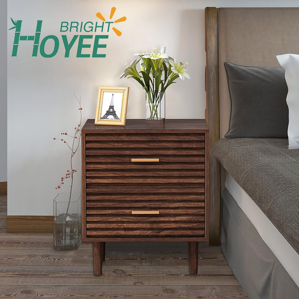 Mid Century Modern Side Table with Storage Bed Side Table for Bedroom