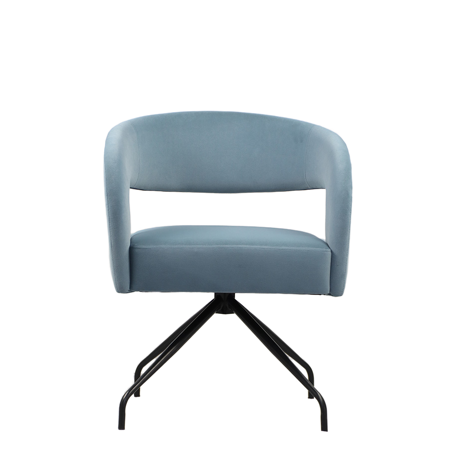 Comfortable Velvet Modern Accent Armchair Swivel for Home Leisure Office Bedroom Apartment Dining Living Room Furniture