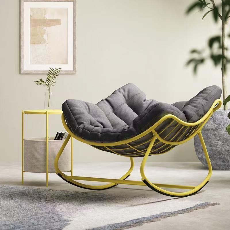 102X79X44CM Rocking Adult Lounge Chair Balcony Household Single Leisure Chair Living Room Simple Lazy Sofa Rocking Chair