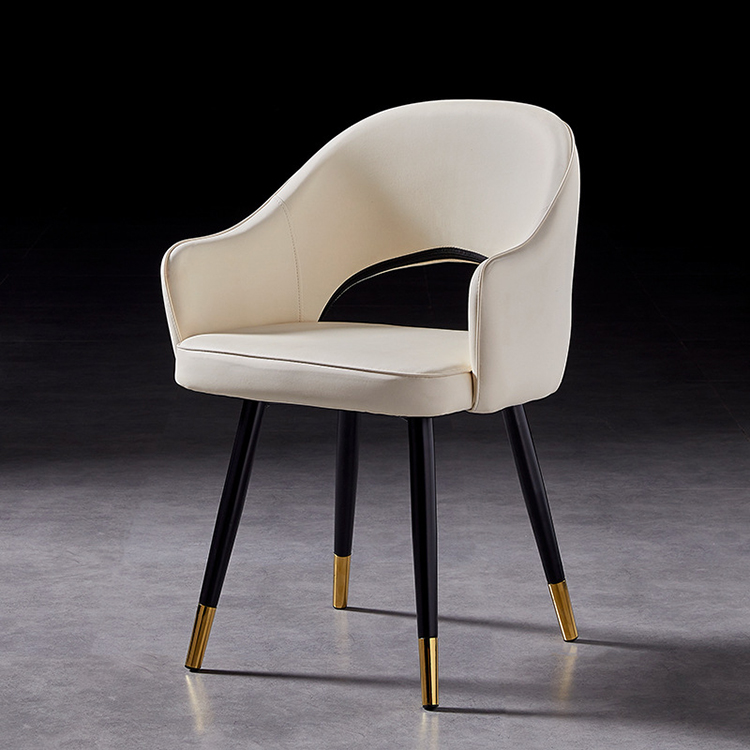 OEM Poltrona 420*425*800mm Scandinavian Furniture Brown Armchair Vanity Nordic Leisure Wing Back Chair