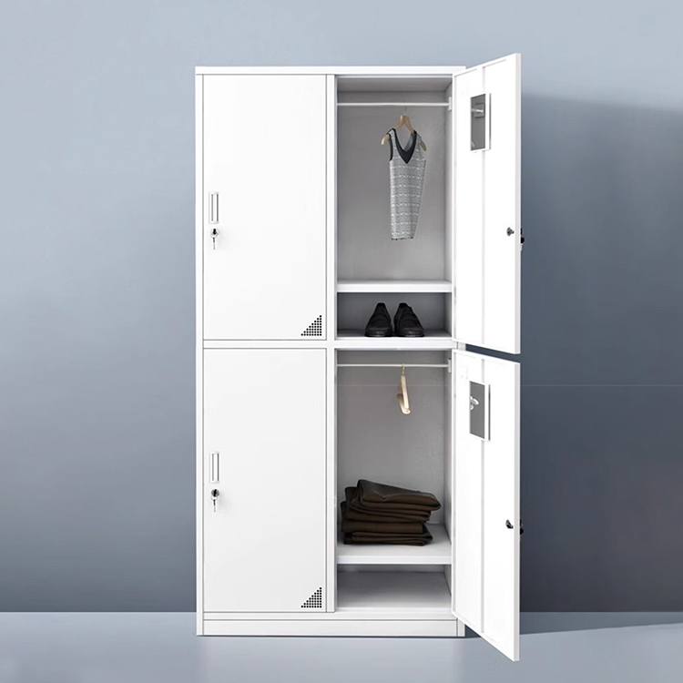 New Metal Wardrobe School Office Gym Bedroom 6 Doors Steel Storage Locker Cabinet For Employees,Industrial With 1 Shelf Assembly