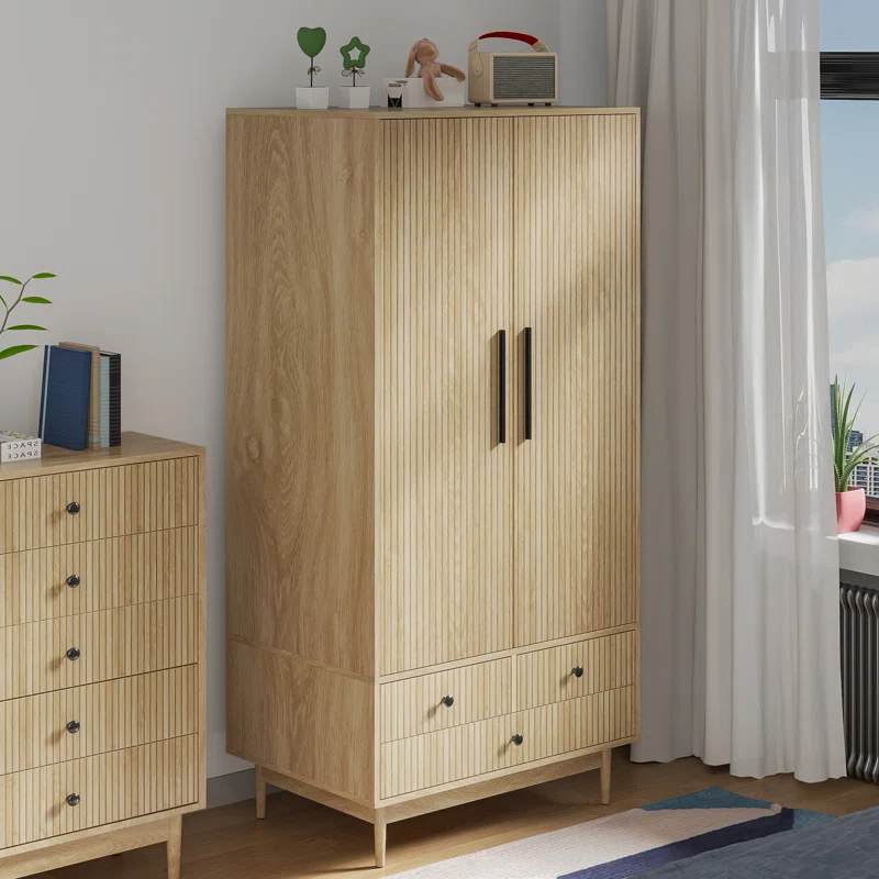 Bien Factory Hot Sale Clothes Wardrobe Storage Wardrobe Wardrobe Bedroom Furniture Wood with High Quality