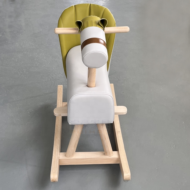 Modern Kids Deer Horse Animal Armchair Solid Wood Leisure Rocking Chair for Bedroom Villa Home Office Living Room or Dining