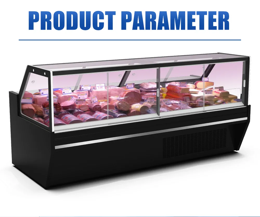 Commercial Display Refrigerator Cold Meat Deli Display Cabinet for Butcher