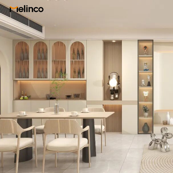 Melinco Custom Same Color Door Wall Cabinet System One-stop Solution Master Bedroom Cloakroom Walk-in Closet Storage Wardrobe