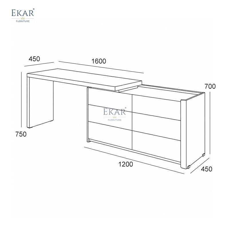 Wholesale Modern Bedroom Furniture Wooden Dressing Table with Round Mirror Storage Drawers Makeup Vanity Set OEM ODM