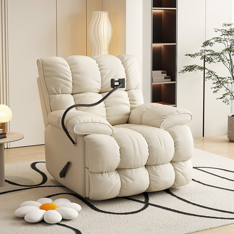 Modern Electric Revolving Reclinering Chair with Metal Frame